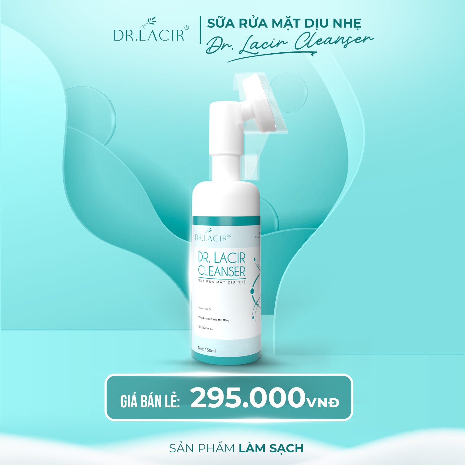 Sữa Rửa Mặt Dịu Nhẹ Dr.Lacir Cleanser